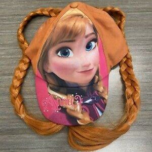 Frozen ANNA Cap with Pig Tails Adjustable! Cute!